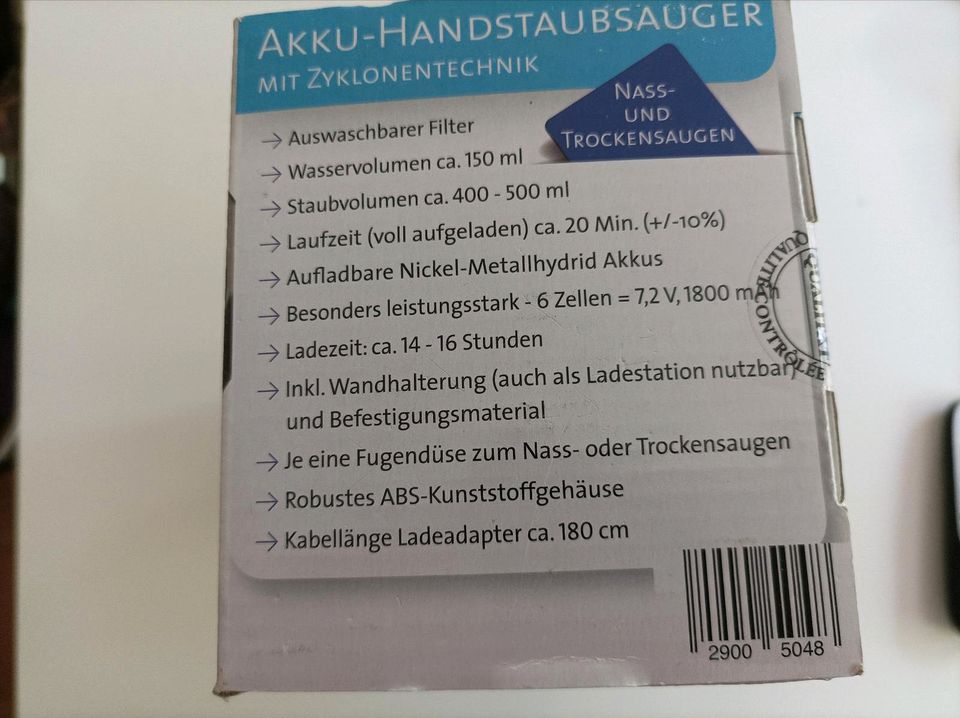 Akku Handstaubsauger mit Zyklontechnik in Gnarrenburg