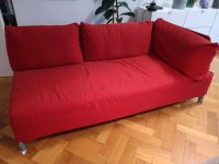 Rotes Sofa mit Lattenrost MUSS WEG München - Altstadt-Lehel Vorschau