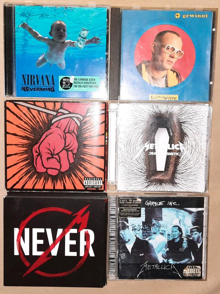 Kleine CD- Sammlung  Metallica / Fanta 4 / Nirvana / Falco / u.a in Helmstedt