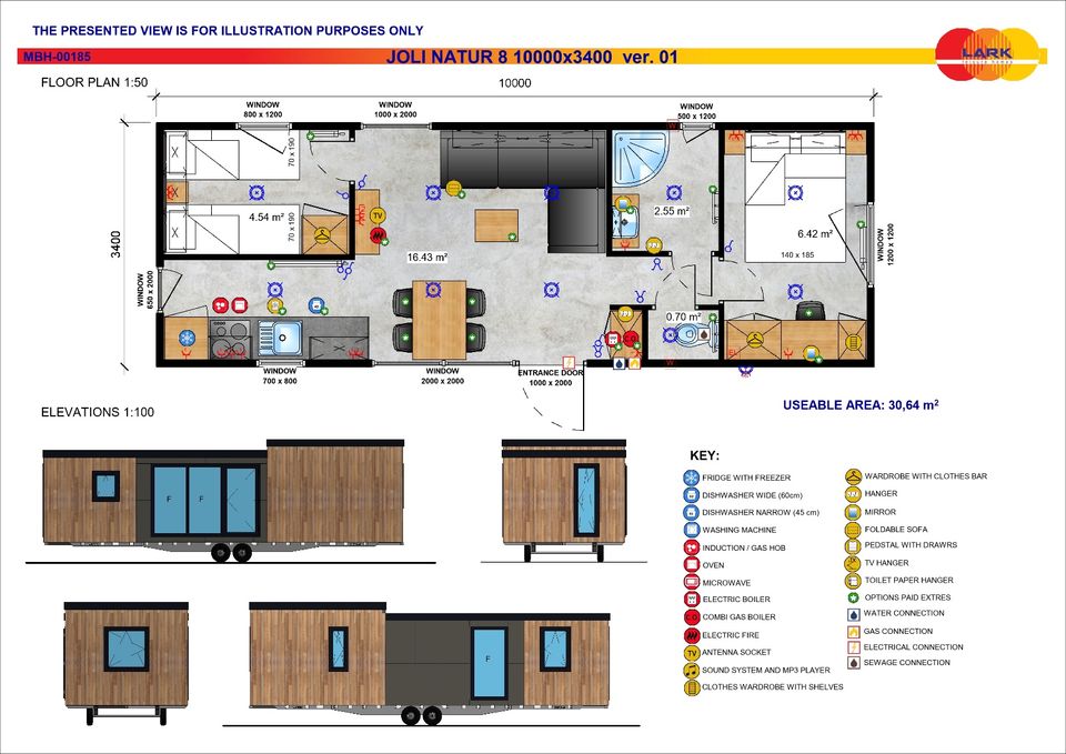 Mobilheim / Modulhaus / Tinyhaus Neu Winterfest Lark Joli KfW40 GeG konform in Berlin