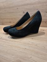schwarze Keilabsatzschuhe von 5th Avenue, Größe 41 Bayern - Neunburg Vorschau