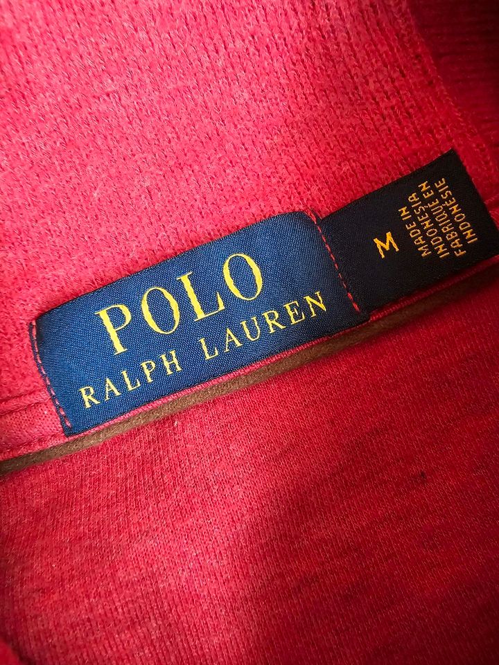 Roter Sweater mit Schalkragen von Polo Ralph Lauren, Gr. M in Schierling