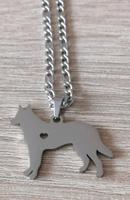 Edelstahl Kette 50cm mit Edelstahl Schäferhund Anhänger Nordrhein-Westfalen - Mönchengladbach Vorschau