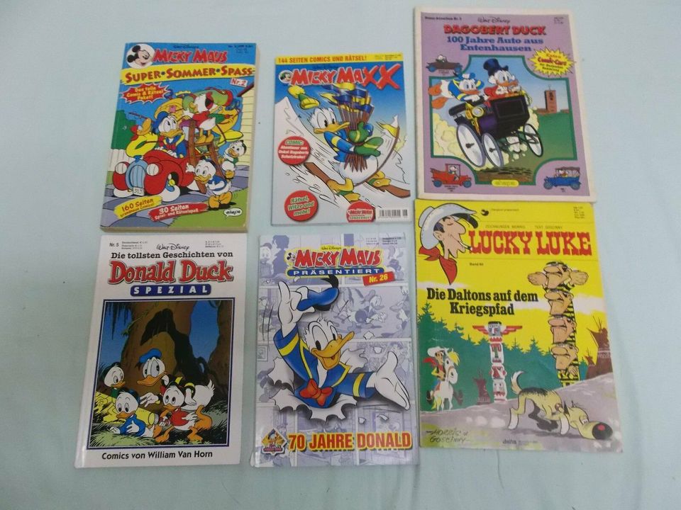 6 Sonderbände, Micky Maus, Donald Duck, Dagobert Duck,Lucky Luke in Gierschnach