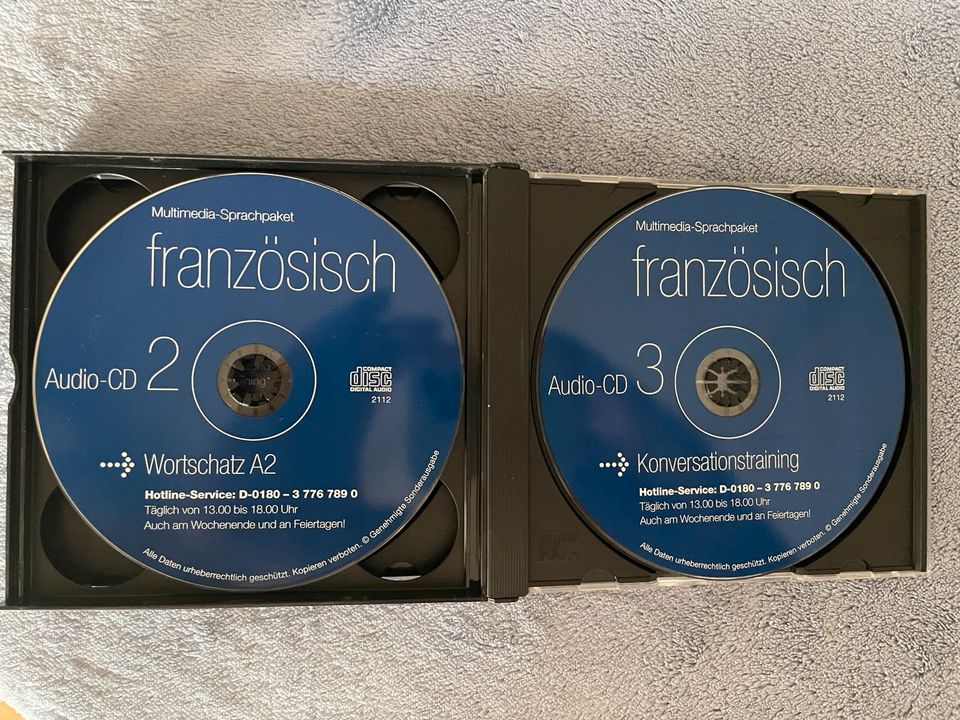 Multimedia Sprachpaket Sprachkurs Deutsch Französisch 4 CD / DVD in Barsbüttel