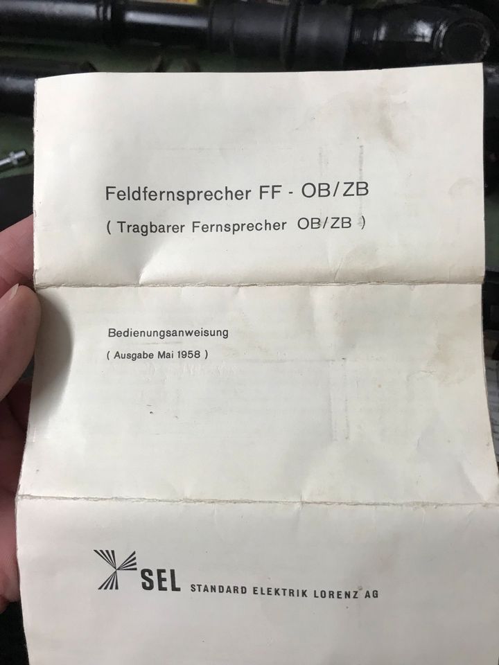 Zwei Feldtelefone SEL Standard Elektrik Lorenz in Altdorf