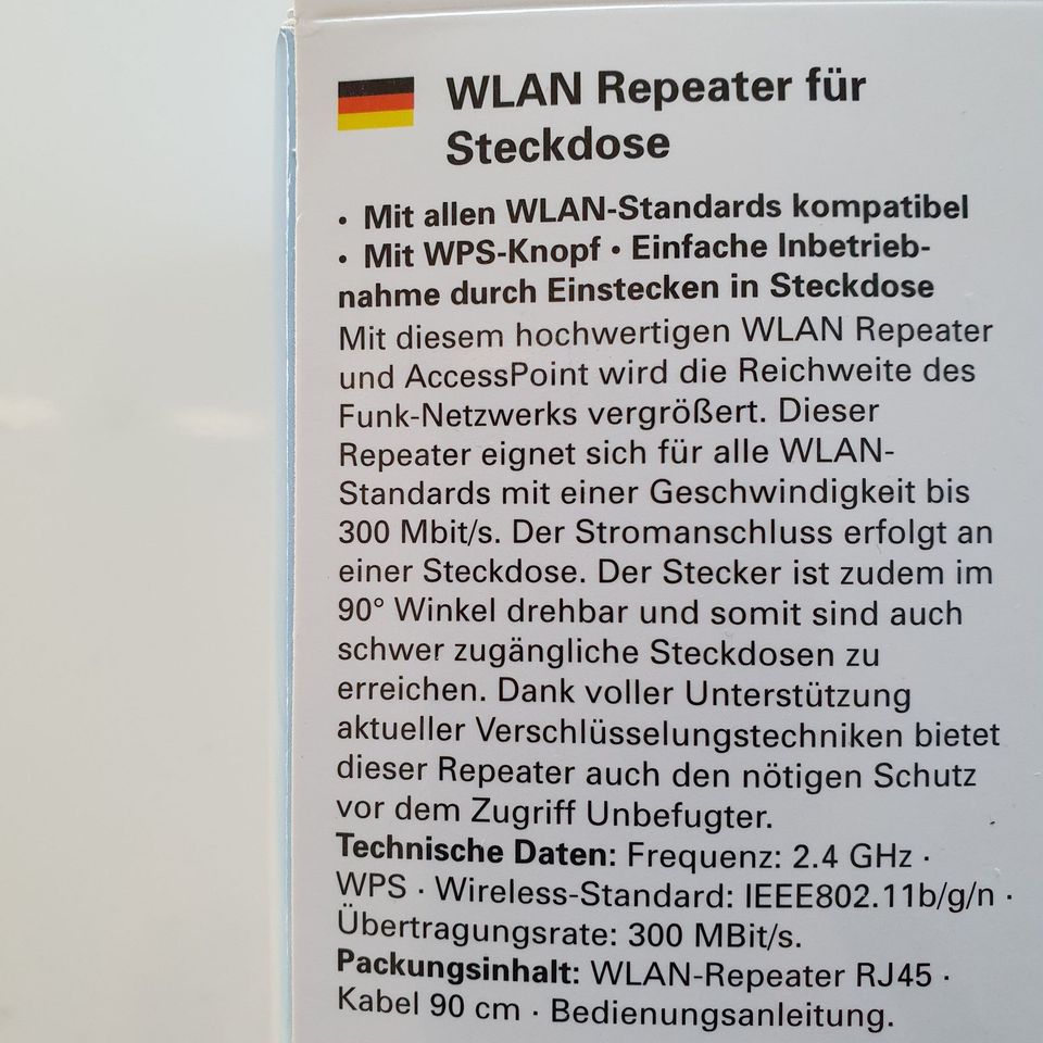 WLAN Repeater für Steckdose orig. verpackt unbenutzt in Lübeck