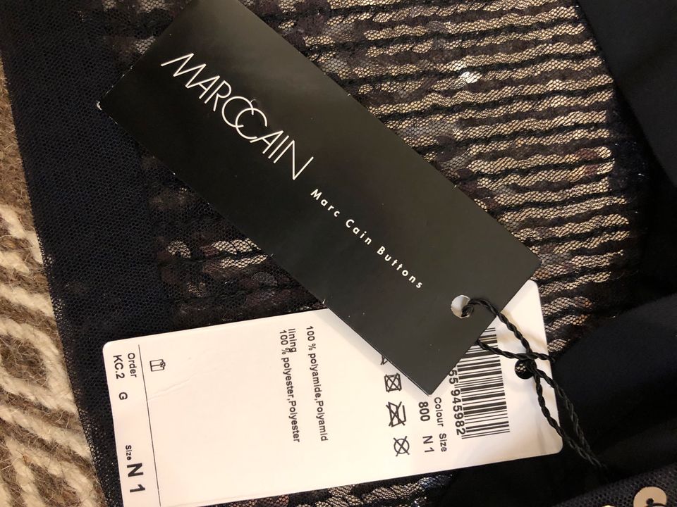 Marc Cain ❤️ Top Pailletten Silber schwarz Samt ❤️ N1 34 36 XS in Hamburg