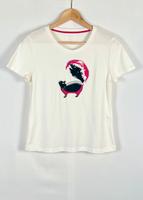 ✨ Modernes Designer T-Shirt Marc Cain weiß skunk Pailletten N1 ❣️ Berlin - Steglitz Vorschau