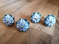 4 schöne blaue weiß pinke Schrank Knöpfe Knaufe Blume Nordrhein-Westfalen - Telgte Vorschau