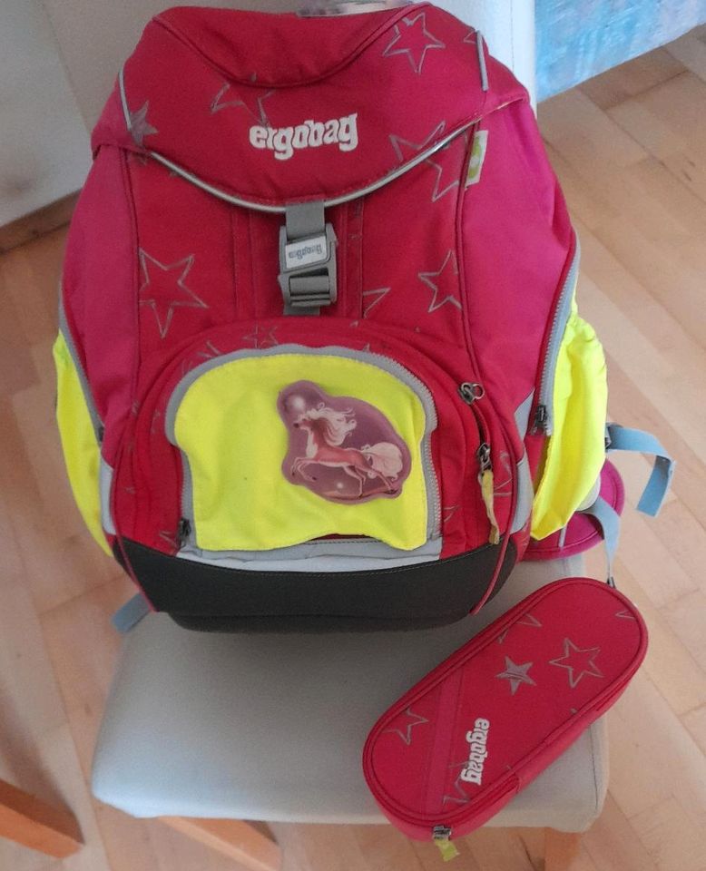 Ergobag Schulranzen ♡Schulrucksack Set Federmäppchen Schule in Perlesreut