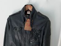 TRUE RELIGION Biker Lederjacke Gr M blau grau (NP:1.299,-€) *NEU* Frankfurt am Main - Westend Vorschau