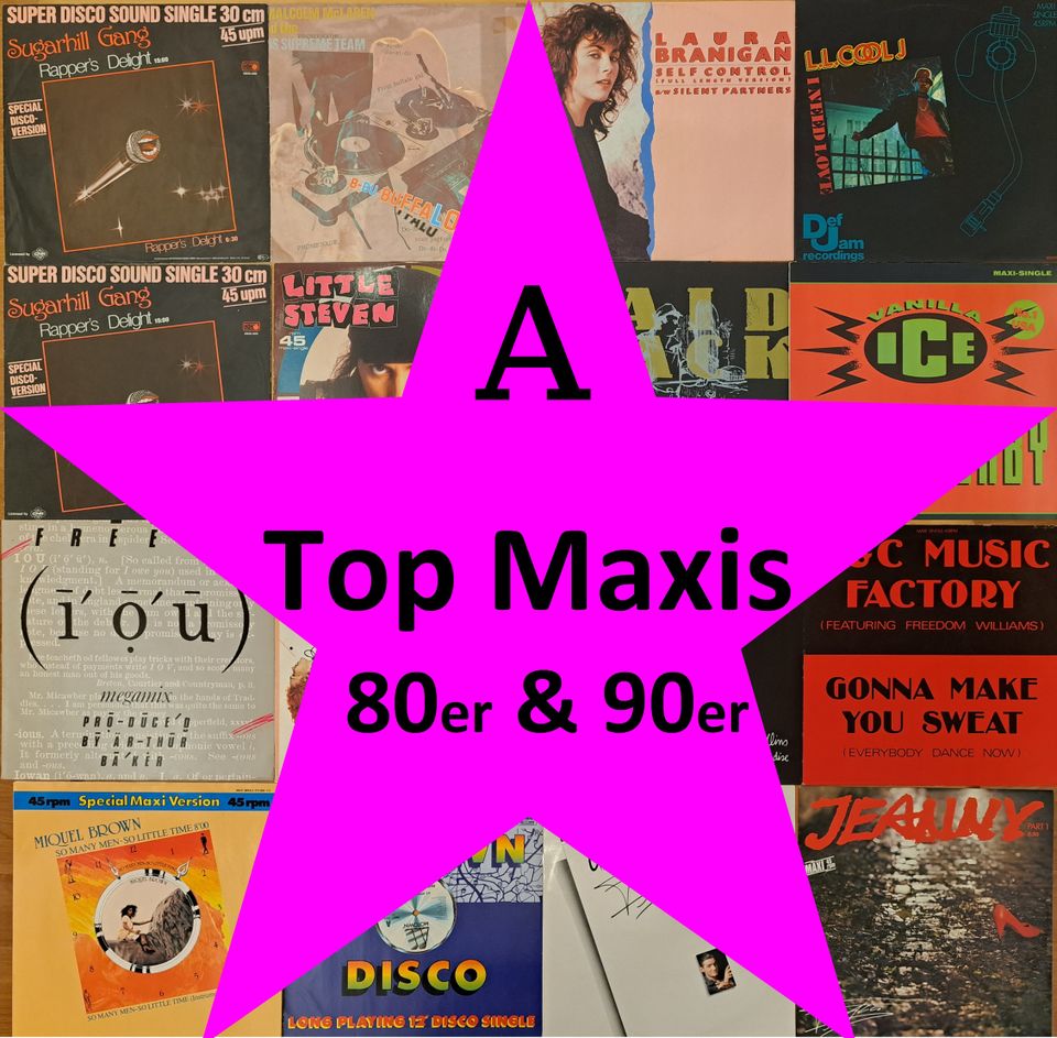 Maxis 12" / A-Ha, Animotion, Alisha, Aretha, Anita, Disco&Italo in Renchen