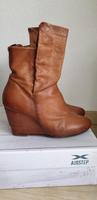 Airstep AS 98 Stiefeletten Highheels Wedges cognac Gr. 39 Nordrhein-Westfalen - Halver Vorschau