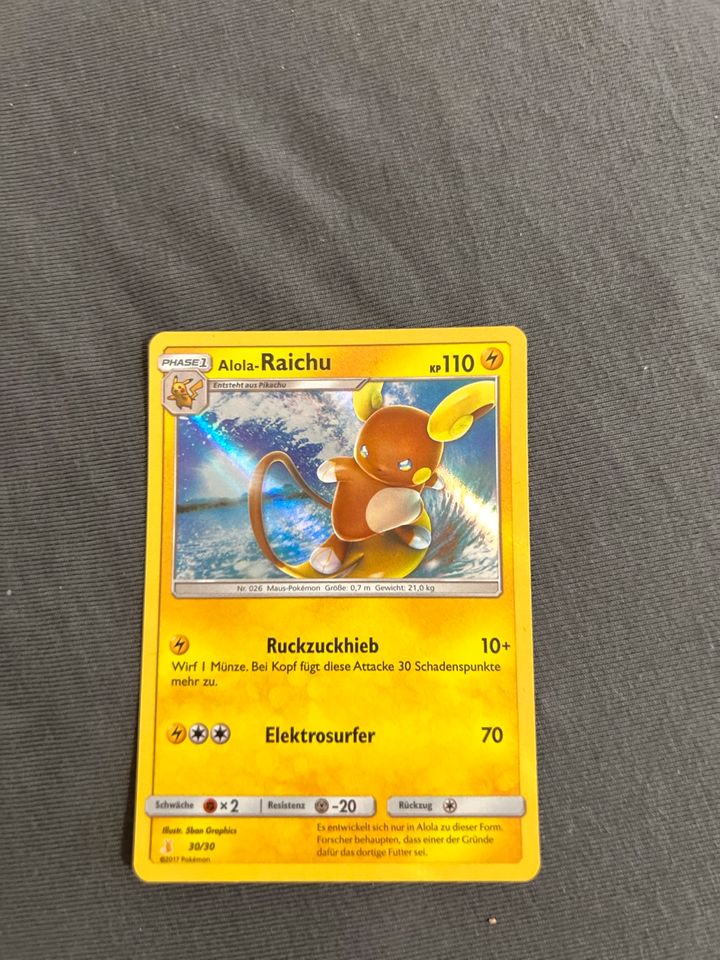 Alola-Raichu Holo Pokémon Karte in Meitingen