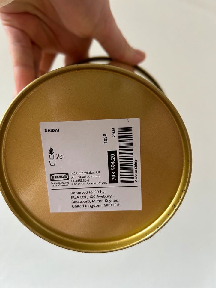 5x Blumentopf gold von Ikea Daidai 12cm in Hannover
