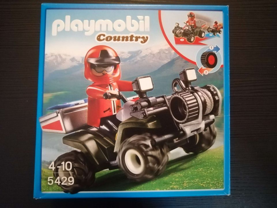 Playmobil Country 5429 Bergrettungs-Quad Neuwertig in Gießen