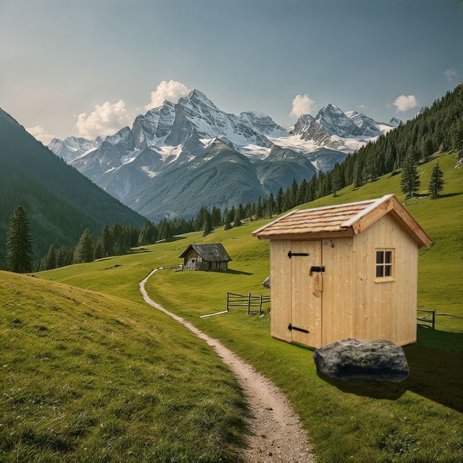 ALM SAUNA Gartensauna Faßsauna Sauna - fertig montiert geliefert in Pfaffenhofen a. d. Glonn