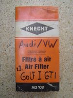 Luftfilter für Audi VW Golf I GTI von Knecht AG 108, neu in OVP Bayern - Weißenhorn Vorschau