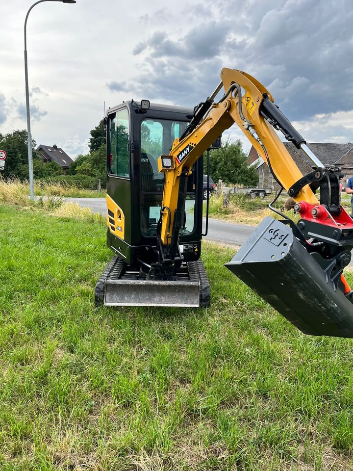 Minibagger Bagger 1,9t Miete Vermietung in Nettetal