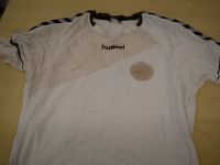 Hummel Fußball-Trikot Gr L/XL Weiß Beige Gebraucht zu verschenken Nordrhein-Westfalen - Nettetal Vorschau