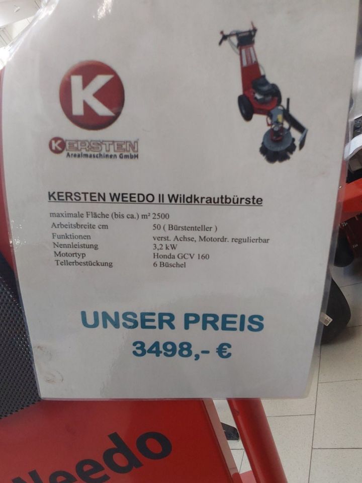 Kersten Wildkrautbürste Unkrautbürste mit Honda Motor in Landsberg (Lech)