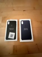 iPhone X, Leder, 2 Handyhüllen, schwarz, dunkelblau, Original Nordrhein-Westfalen - Rheine Vorschau