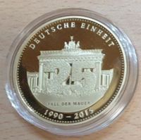 25 JAHRE DEUTSCHE EINHEIT - MEDAILLE - 24 KARAT GOLD / VERGOLDET Brandenburg - Stahnsdorf Vorschau