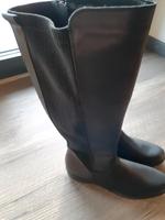 Tamaris Langschaftstiefel Echtleder, schwarz, Gr. 42 Bayern - Immenreuth Vorschau