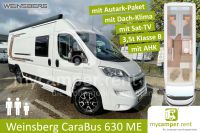 Weinsberg CaraBus 630 ME Kastenwagen  - Jetzt neuen Kastenwagen / Wohnmobil auf mieten mit Automatik- Solar Autark Klima Längsbetten Anhängerkupplung Fahrradträger 630er Fiat Besser als Pössl Globecar Nordrhein-Westfalen - Kerken Vorschau