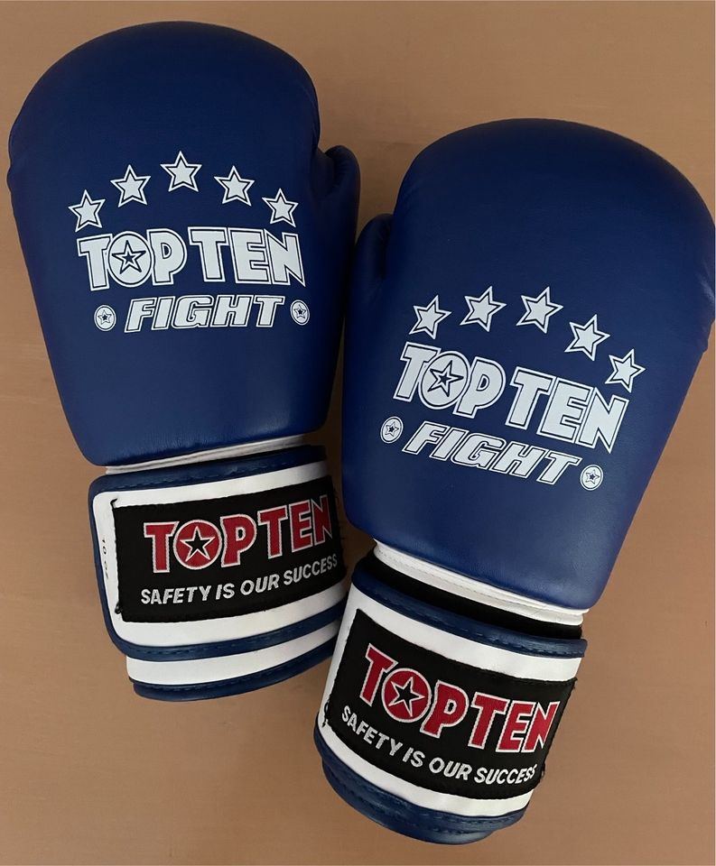 TOP TEN FIGHT Handschuhe 10 oz blau Taekwondo Kampfsport in Wuppertal -  Oberbarmen | eBay Kleinanzeigen ist jetzt Kleinanzeigen