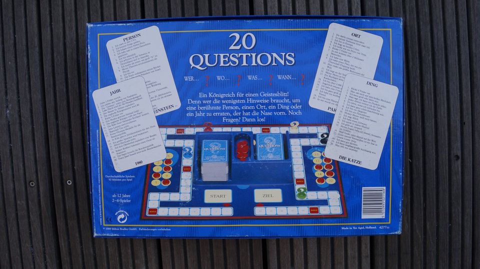 20 Questions - Brettspiel - MB - Retro in Xanten