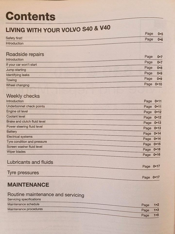 Haynes Reparaturhandbuch Volvo V40 S40 in Eltville