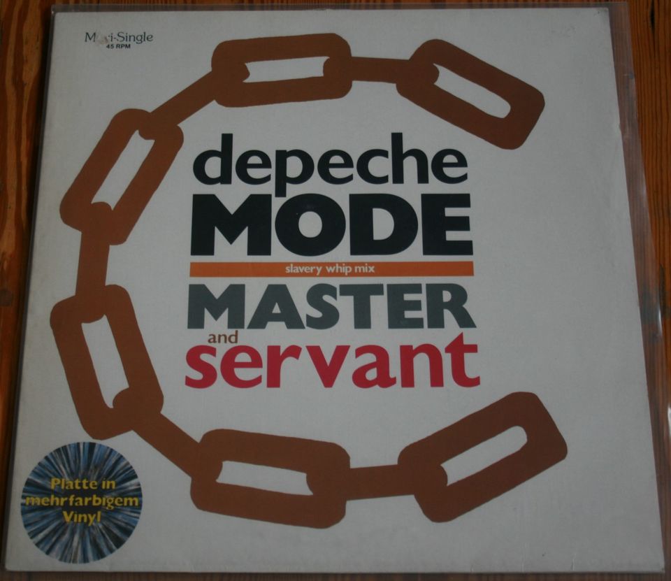 Colored Vinyl 12" DEPECHE MODE Master and Servant in Hamburg