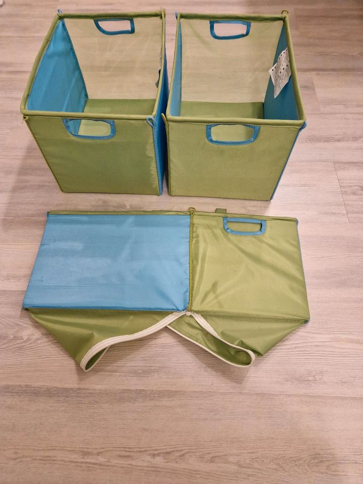 IKEA KUSINER Aufbewahrungsboxen grün blau in Kiel