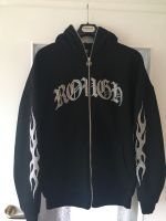 Schwarze Kaputzenjacke Sweatjacke Hoodie Oversize mit Strass Baden-Württemberg - Mühlhausen-Ehingen Vorschau