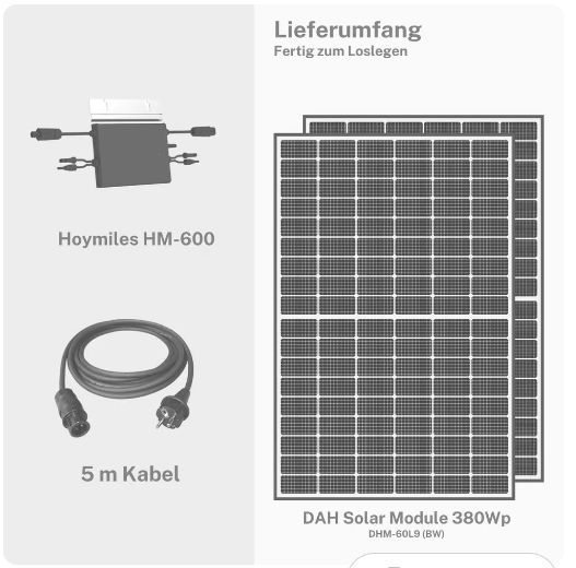 2x VOLTDAWATT 760 STARTER KIT HM600 Balkonkraftwerk in Ludwigshafen