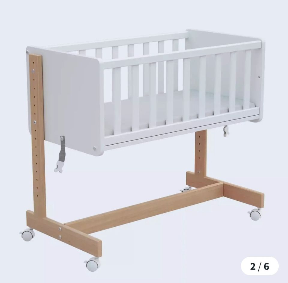 Baby Bett Beistellbett braun in Köln