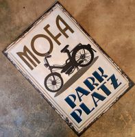 Retro Mofa outdoor Parkplatz Alu Schild Deko wetterfest #5062 Bielefeld - Bielefeld (Innenstadt) Vorschau