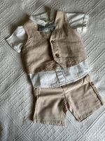 Baby: Anzug-Set aus Hemd, Fliege, Weste und Shorts Hessen - Wiesbaden Vorschau