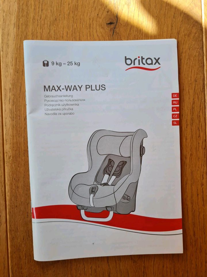 britax römer Max-Way Plus Kindersitz in Neustadt/Harz