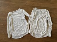 H&M Mama Umstandsshirts weiß Langarm S Bayern - Biessenhofen Vorschau