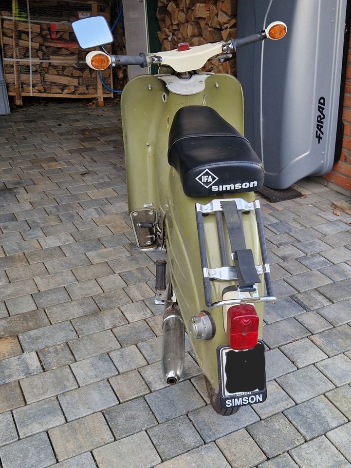 Simson Schwalbe, BJ1976, KR51/1s, Halbautomatik, 3Gang, olivbeige in Lüneburg