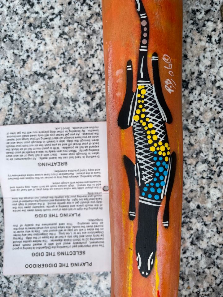 Didgeridoo 1m. Original Aboriginal/ Paul Bong / unbespielt in Oberweißbach