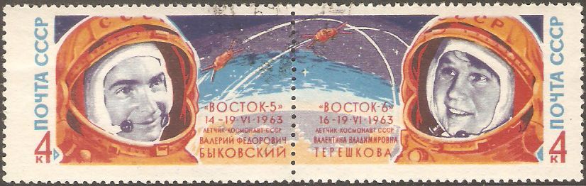 Sowjetunion 2782-2783 ° Weltraum Space - Astronauten Raumschiffe in Kamen