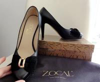 ZOCAL Pumps PlateauPumps schwarz gold Leder Gr.37 wie Neu Rheinland-Pfalz - Trier Vorschau