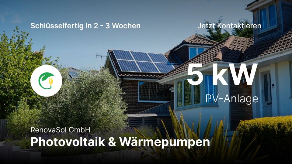 ☀️ 5,28kWp Photovoltaik Anlage + 5,1kW Solarspeicher ☀️ in Essen