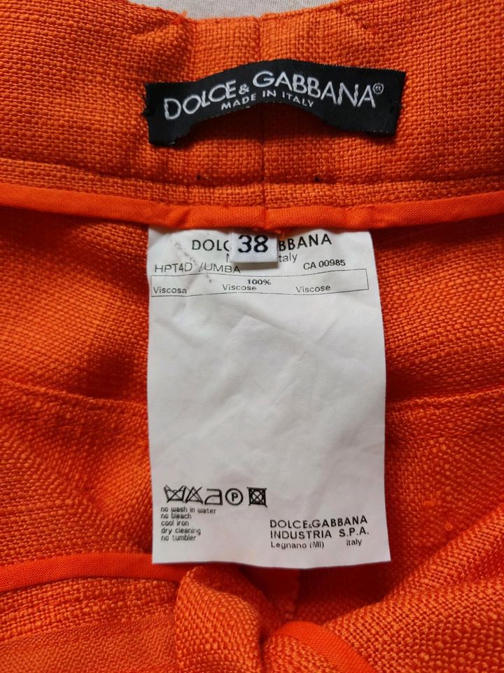 Dolce & Gabbana Hose Gr 32/34 Orange in Tauche