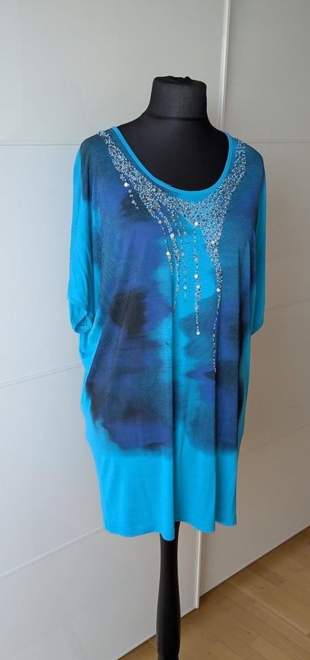 Neu Gr. 42 Tunika T - Shirt Badekleid Tuzzi blau gemustert in Forchheim