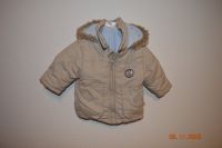 Jungen Winter Jacke Größe 68 blau beige mit Fleece und Kapuze Sachsen - Reinsdorf Vorschau